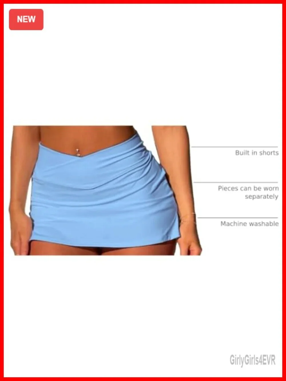 2 Piece Tennis Skirt Set Women Athletic Golf Pickleball Outfit High Waisted